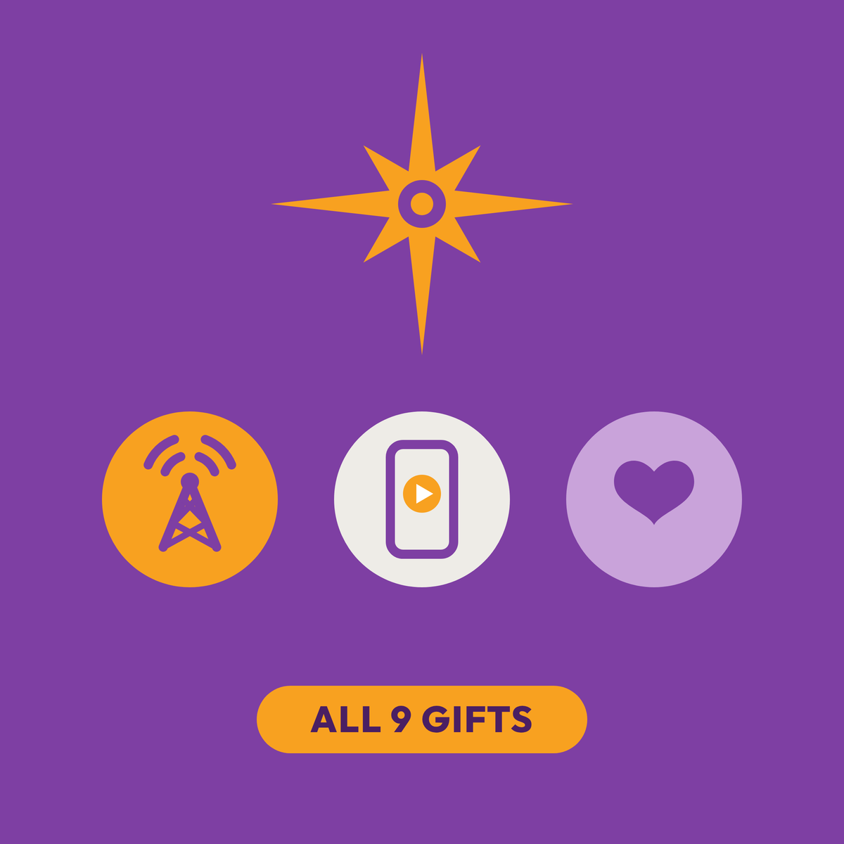 Complete Christmas Bundle: all 9 gifts across Physical Broadcast, Online Reach and Community Impact